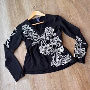 Mag by magaschoni black embroidered